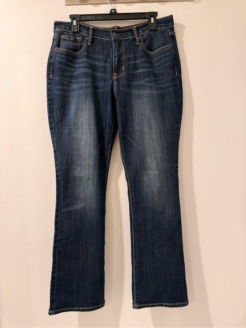 Old Navy Women’s Bootcut Jeans Size 8 Short Dark Wash Stretch Denim Y2K